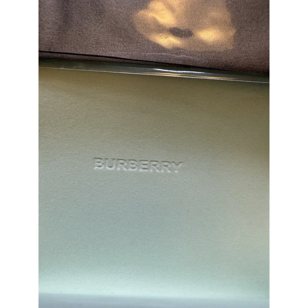 Burberry Camel Brown Leather Eyeglasses Sunglasses *Case Only* W/ New Microfiber